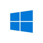 1. Windows 10 logo on white background with Windows Activator by Goddy.